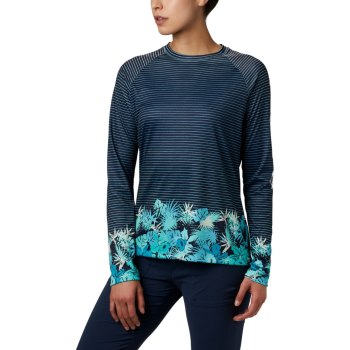 Columbia PFG Super Tidal Long Sleeve, Sudaderas Rayas Para Mujer | 823460-QWP